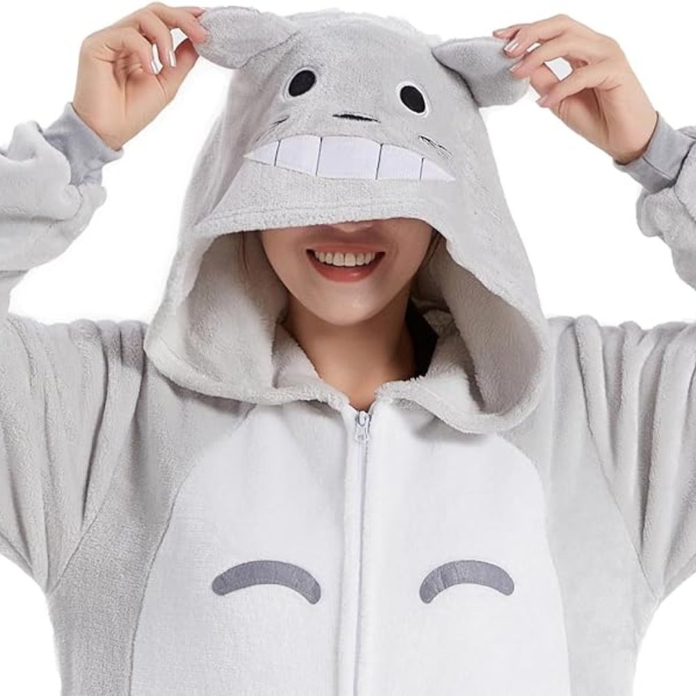 COPY - CAT TOTORO Pajamas Nightwear. Animal Halloween Onesie. SIZE L. NWOT